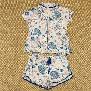 Soma Blue and White Pajama Set